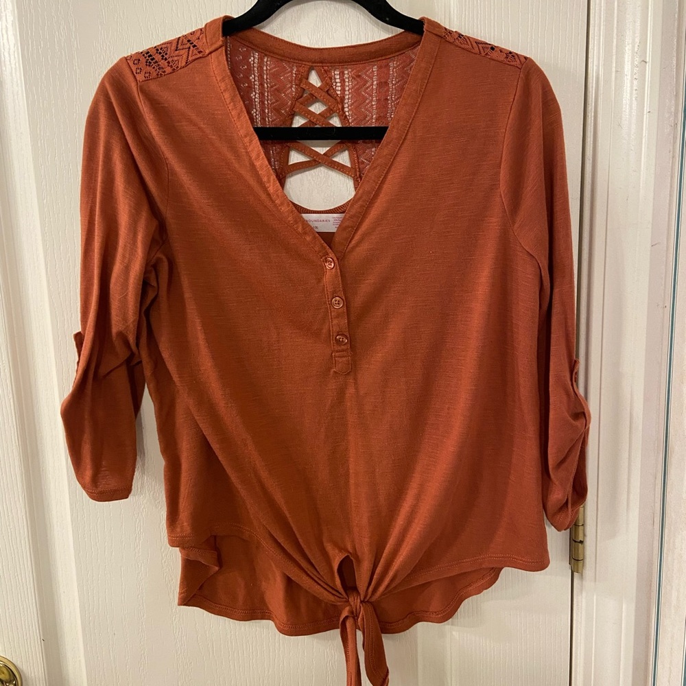 Orange shirt